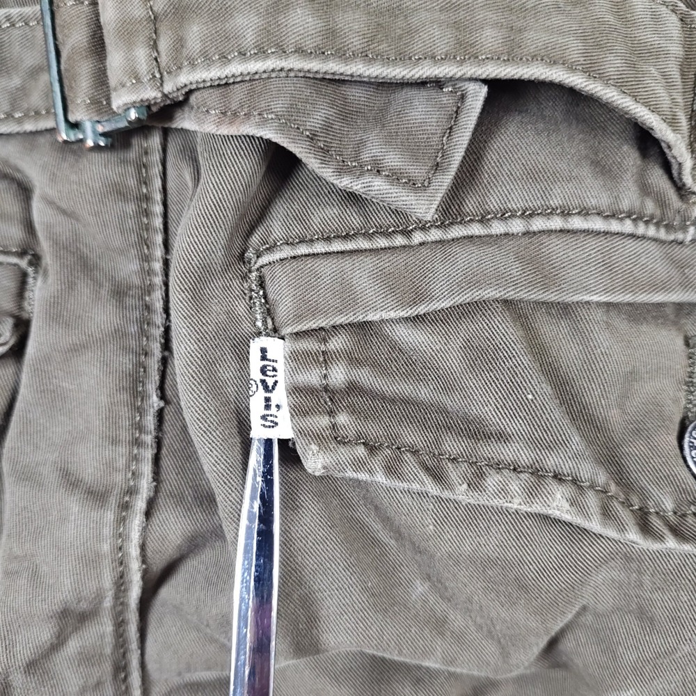 Levis 511 Cargo Pants Men 32x26.5 Skinny Back Buckle Utility Distressed - Picture 13 of 16
